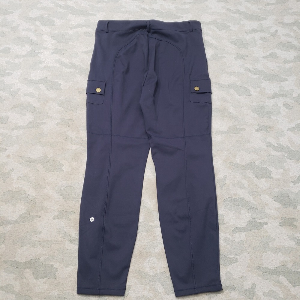 Halara Cargo Pants Womens Large Blue High Waisted Stretch Pockets NWT - Picture 8 of 9